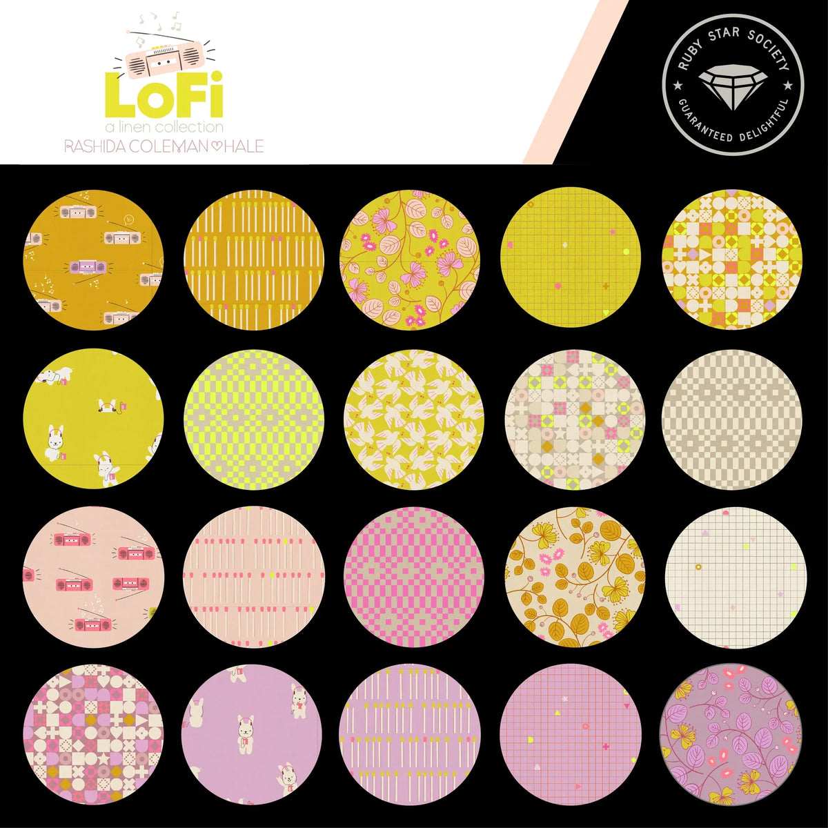 LoFi Linens Ruby Star Society