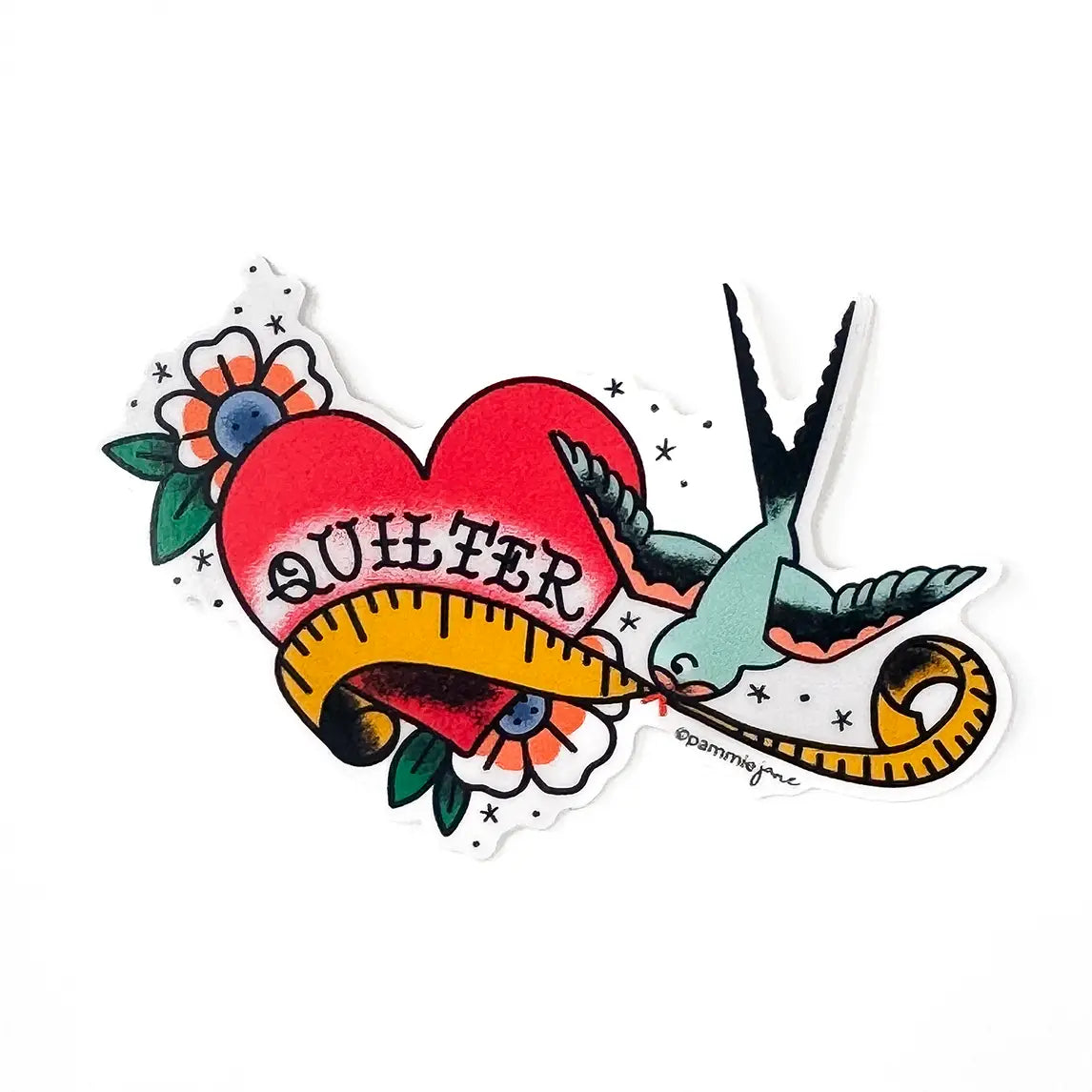 Quilter Tattoo Sticker