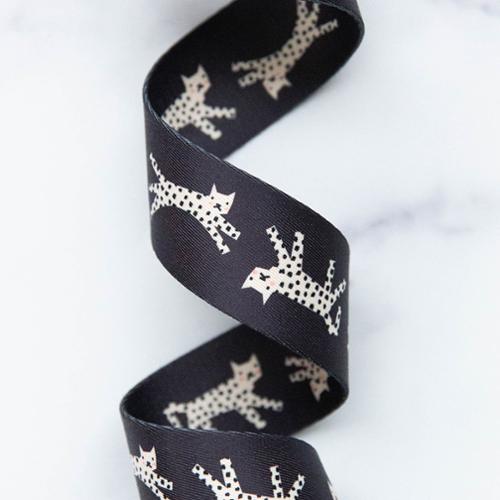 1.5" Snow Leopard Black Webbing