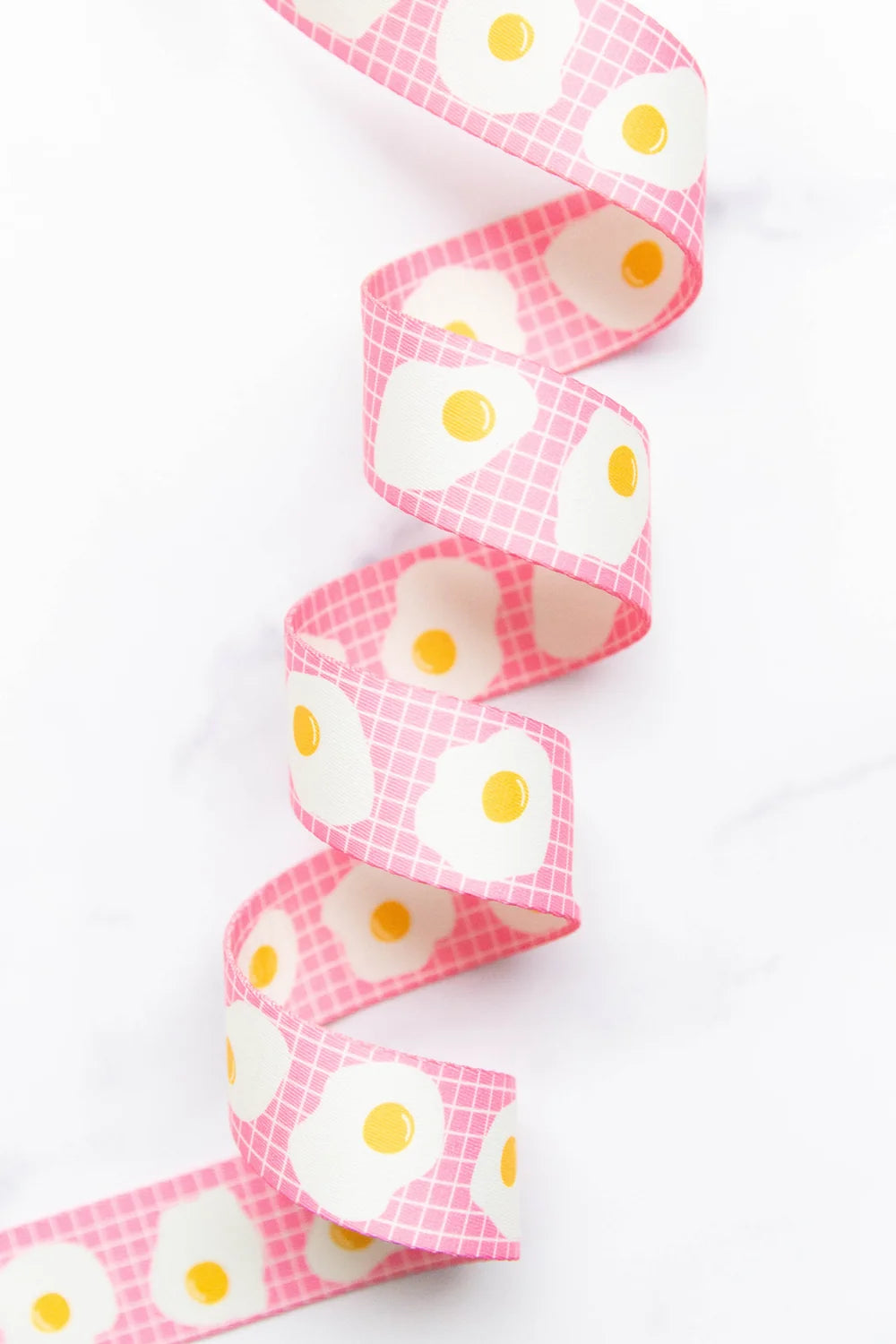 1.5" Fried Eggs in Pink Webbing