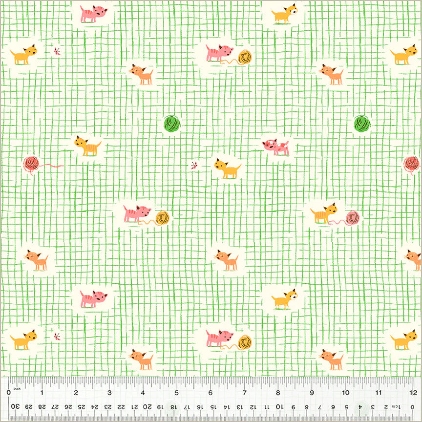 Kitten Plaid: Green