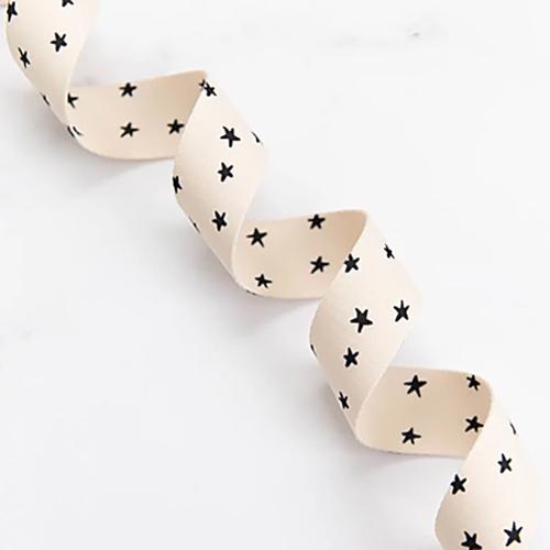 1.5" Starry Webbing Natural and Black