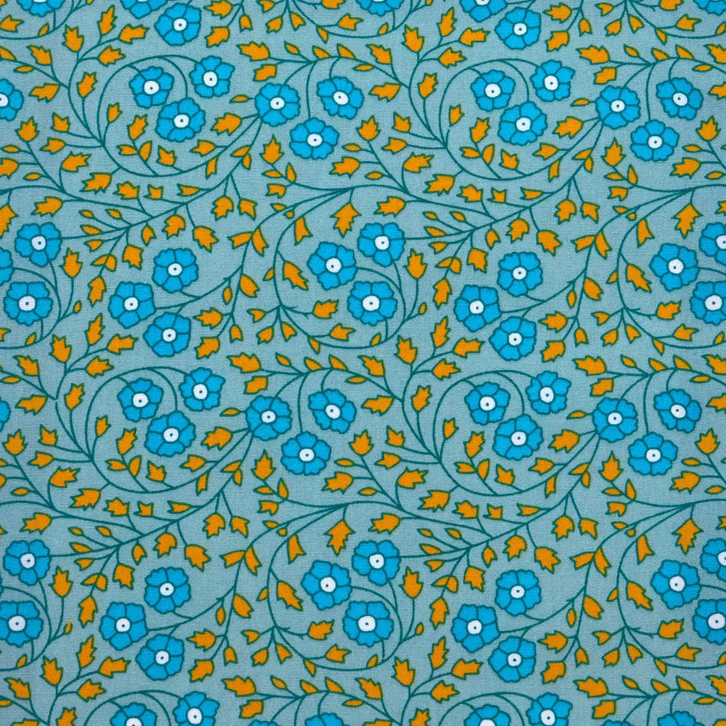 Aziza Gris Bleuté (Blue-Gray) Cotton Coupon
