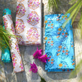 Shalin Turquoise Oilcloth Coupon