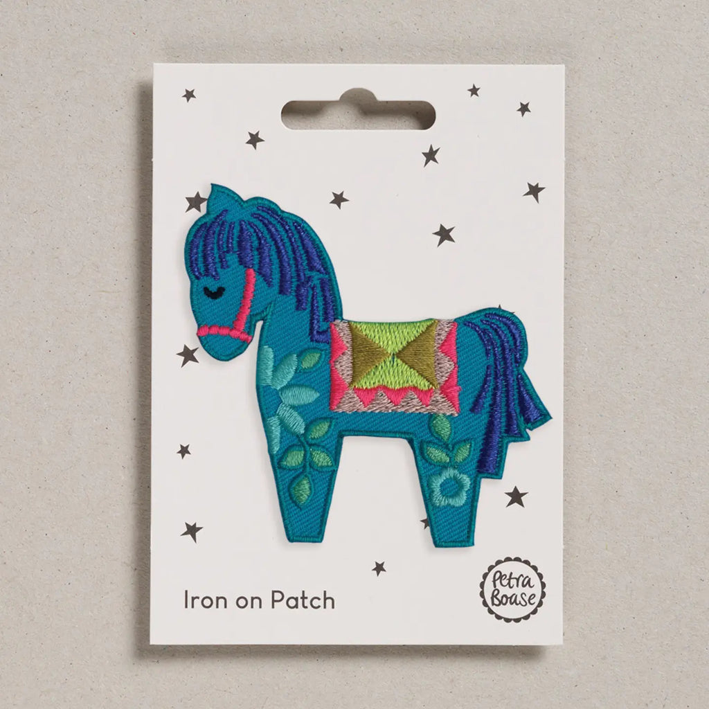 Dala Horse Iron-On Embroidered Patch