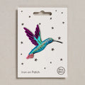 Hummingbird Iron-On Embroidered Patch