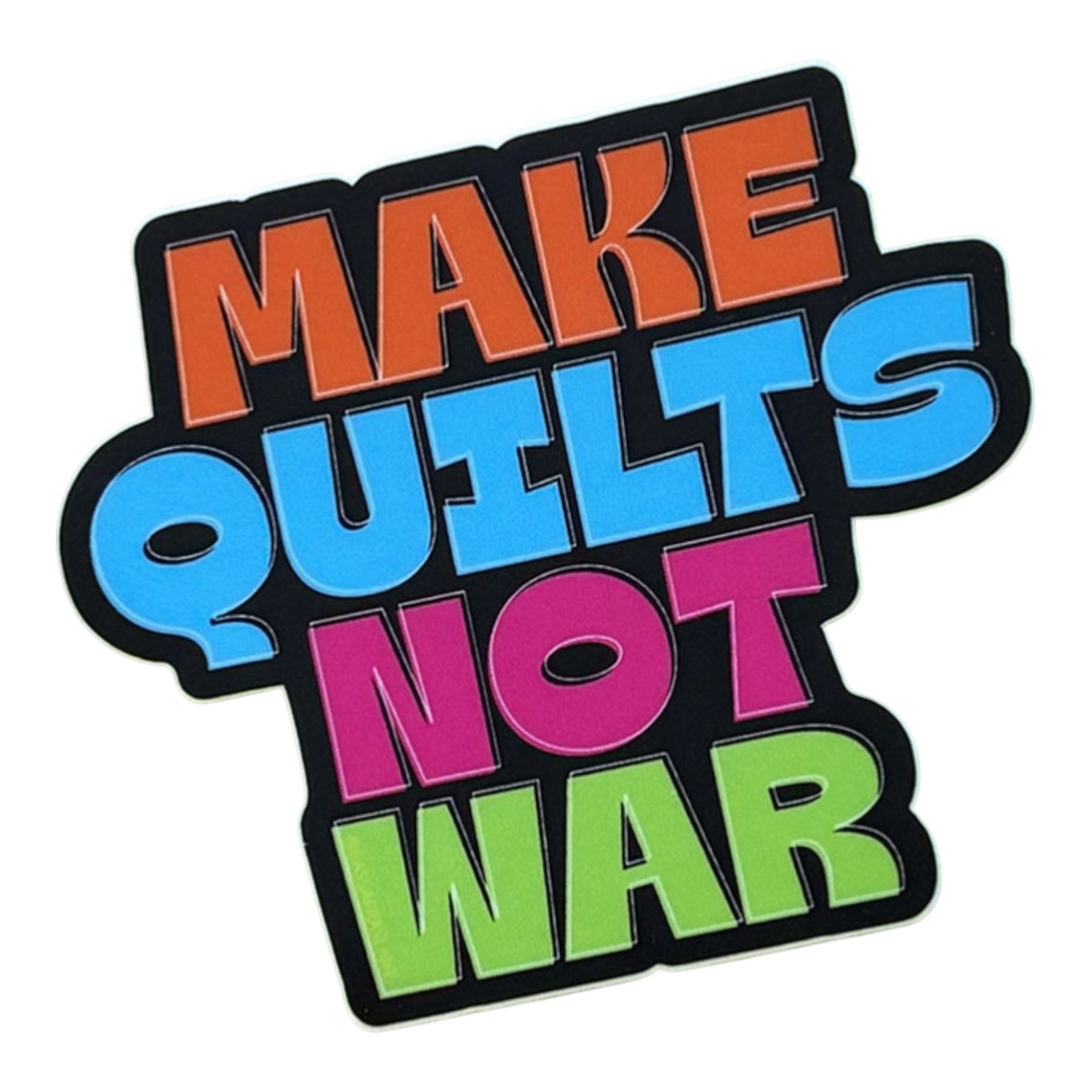 Make Quilts Not War Stickers