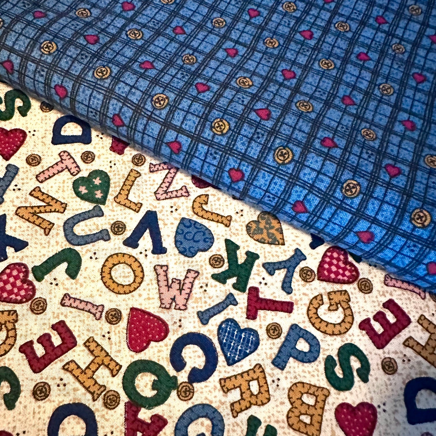 8+ Yard Bundle of OOP Vintage Little Quilts Fabric Bundle