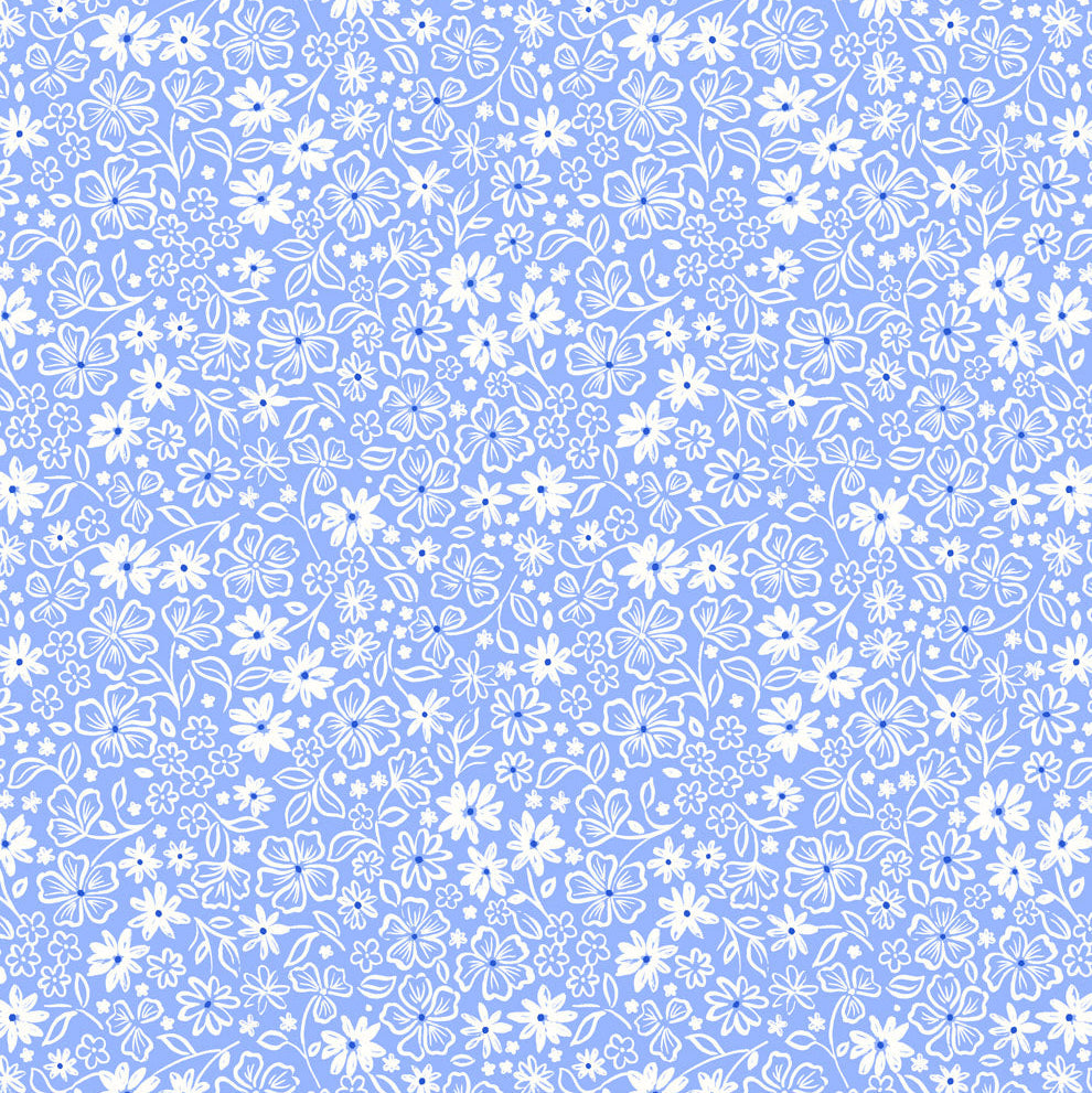 Blue Cottage Floral