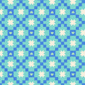 Hearts Stars on Turquoise