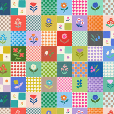 Patchwork Joy 3 inch Flower Squares