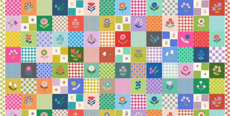 Patchwork Joy 3 inch Flower Squares