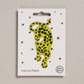 Leaping Leopard Iron-On Embroidered Patch