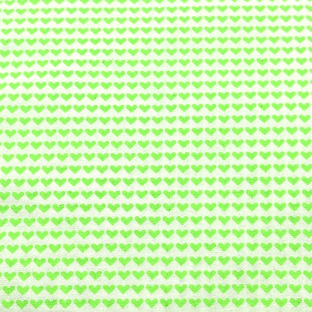 Love is All in Vert Pomme (Apple Green) Cotton Coupon