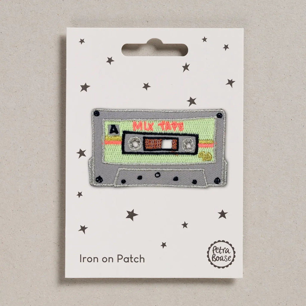 Mix Tape Iron-On Embroidered Patch