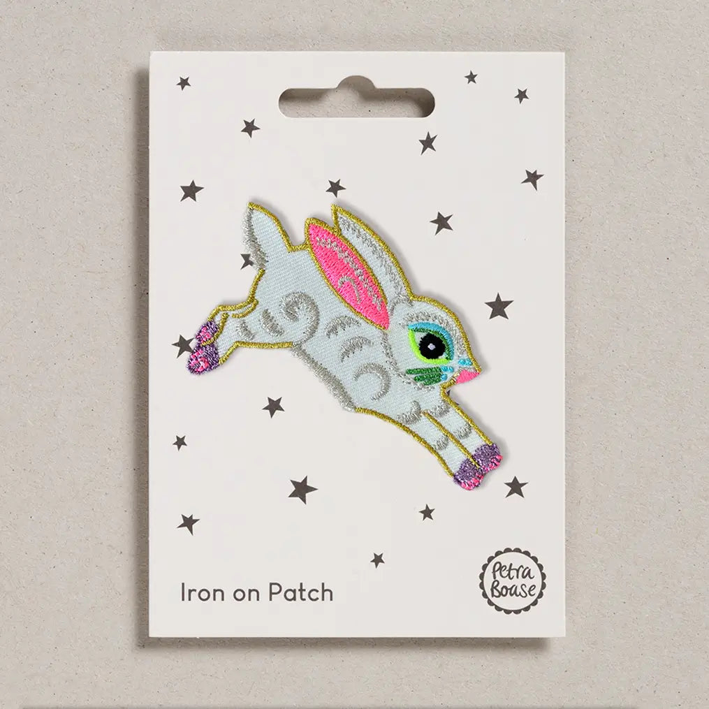 Rabbit Iron-On Embroidered Patch