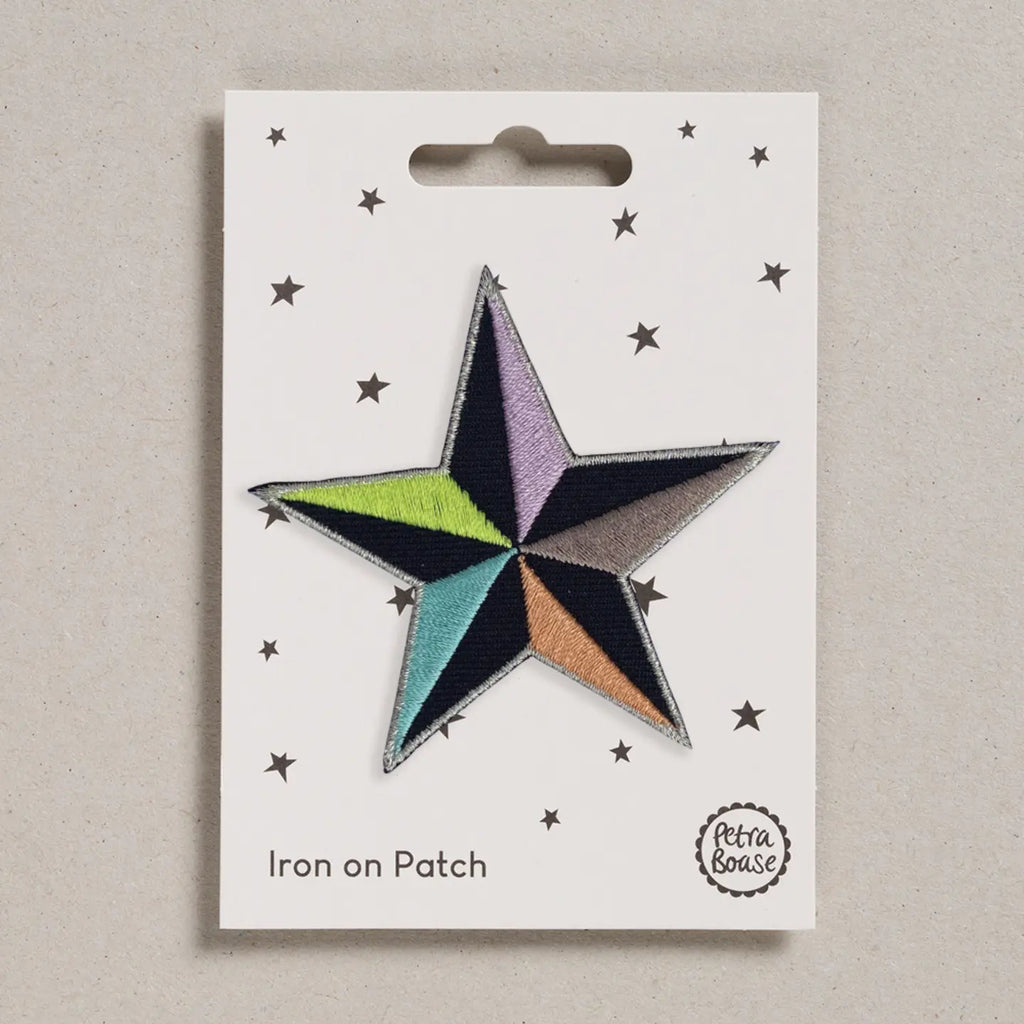 Star Iron-On Embroidered Patch