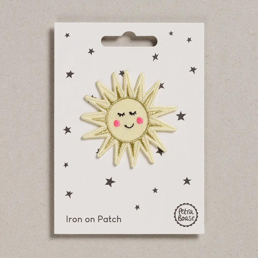 Sun Iron-On Embroidered Patch
