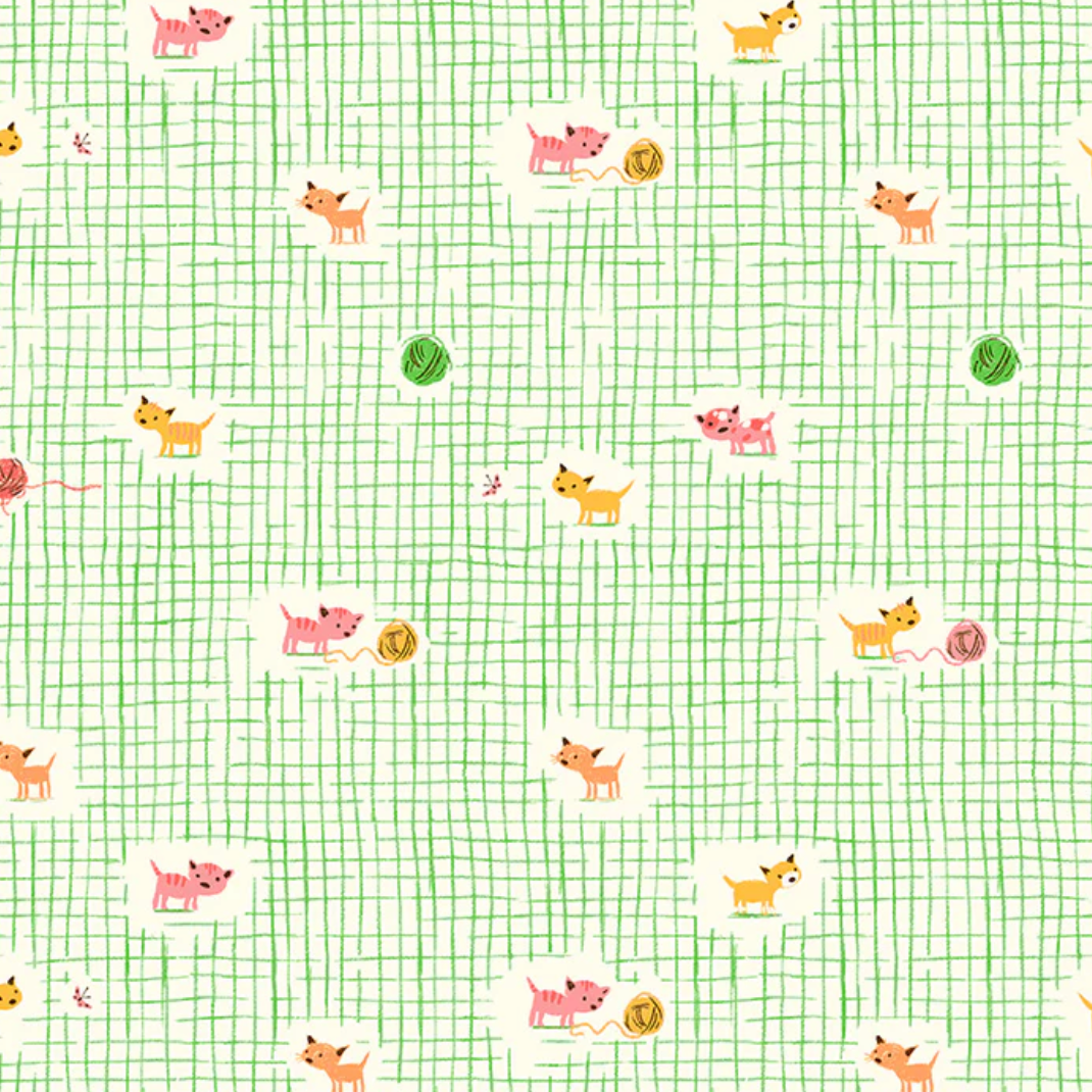 Kitten Plaid: Green