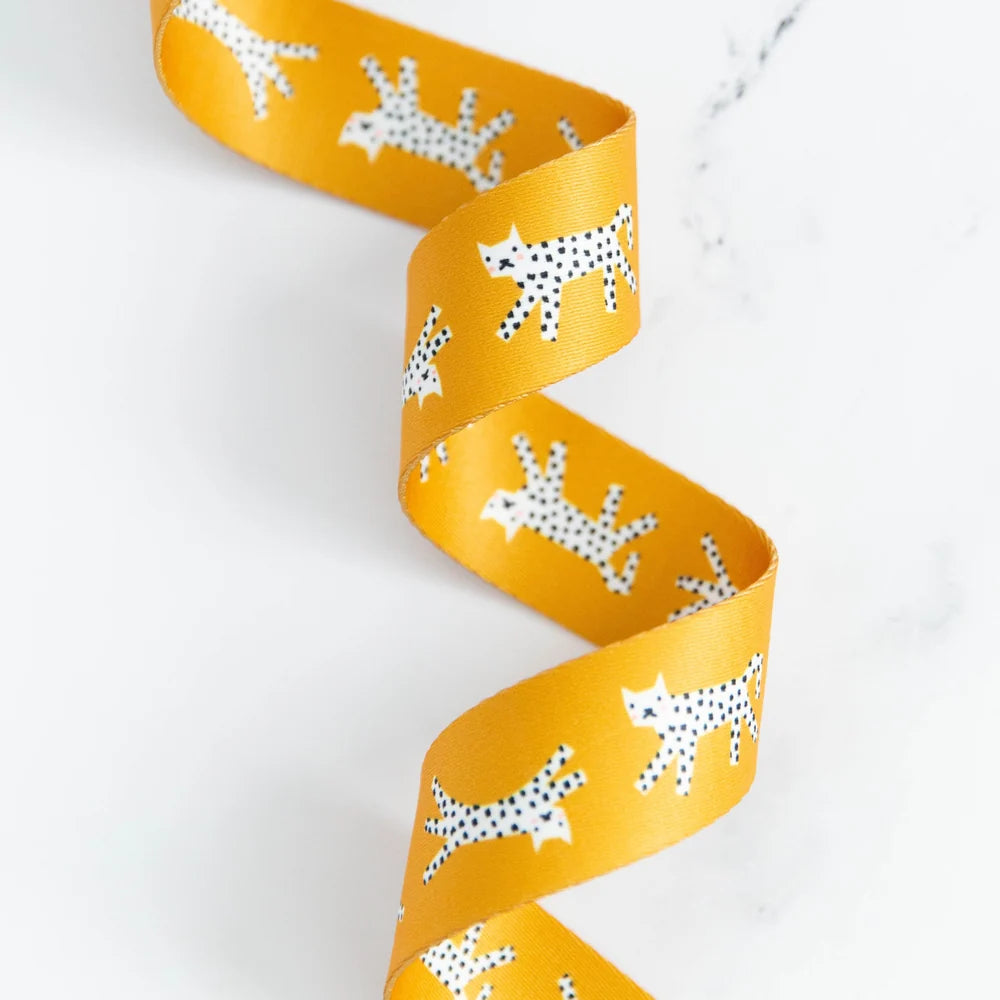 1.5" Snow Leopards Golden Webbing