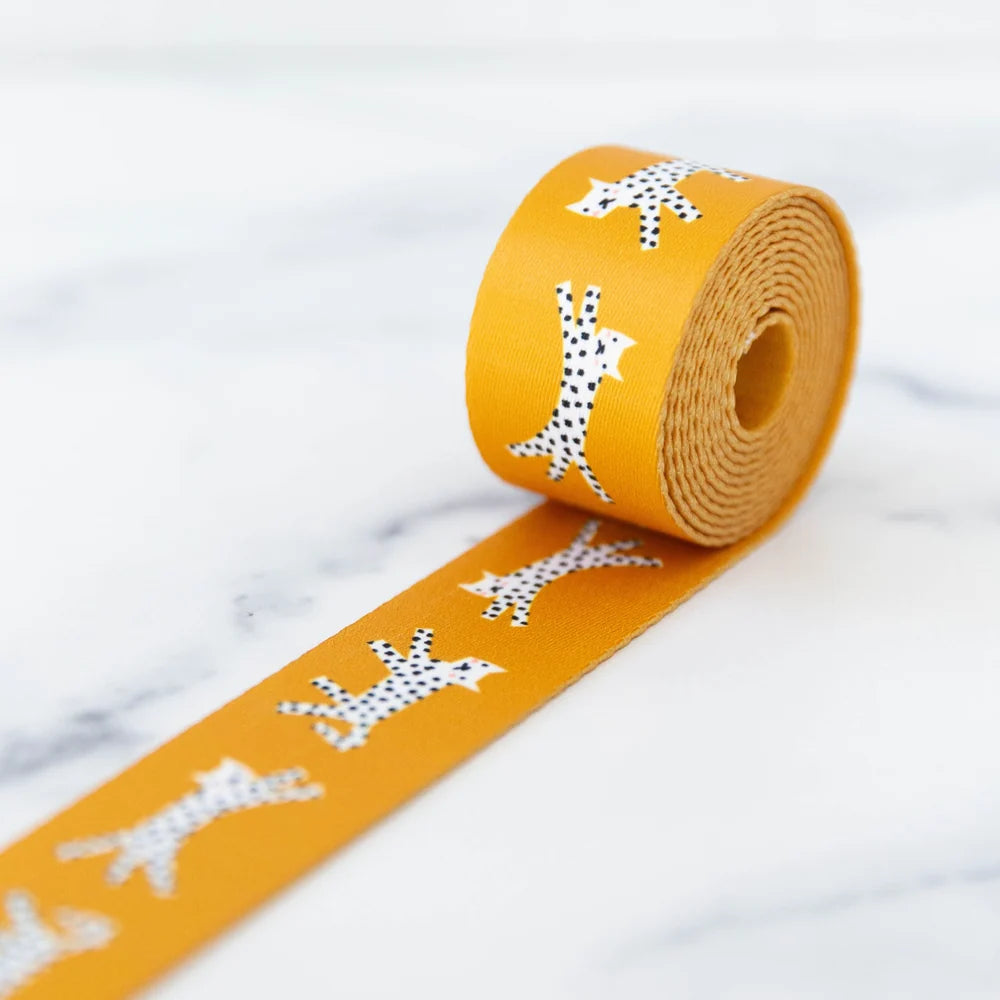 1.5" Snow Leopards Golden Webbing