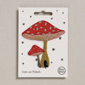 Toadstool Iron-On Embroidered Patch