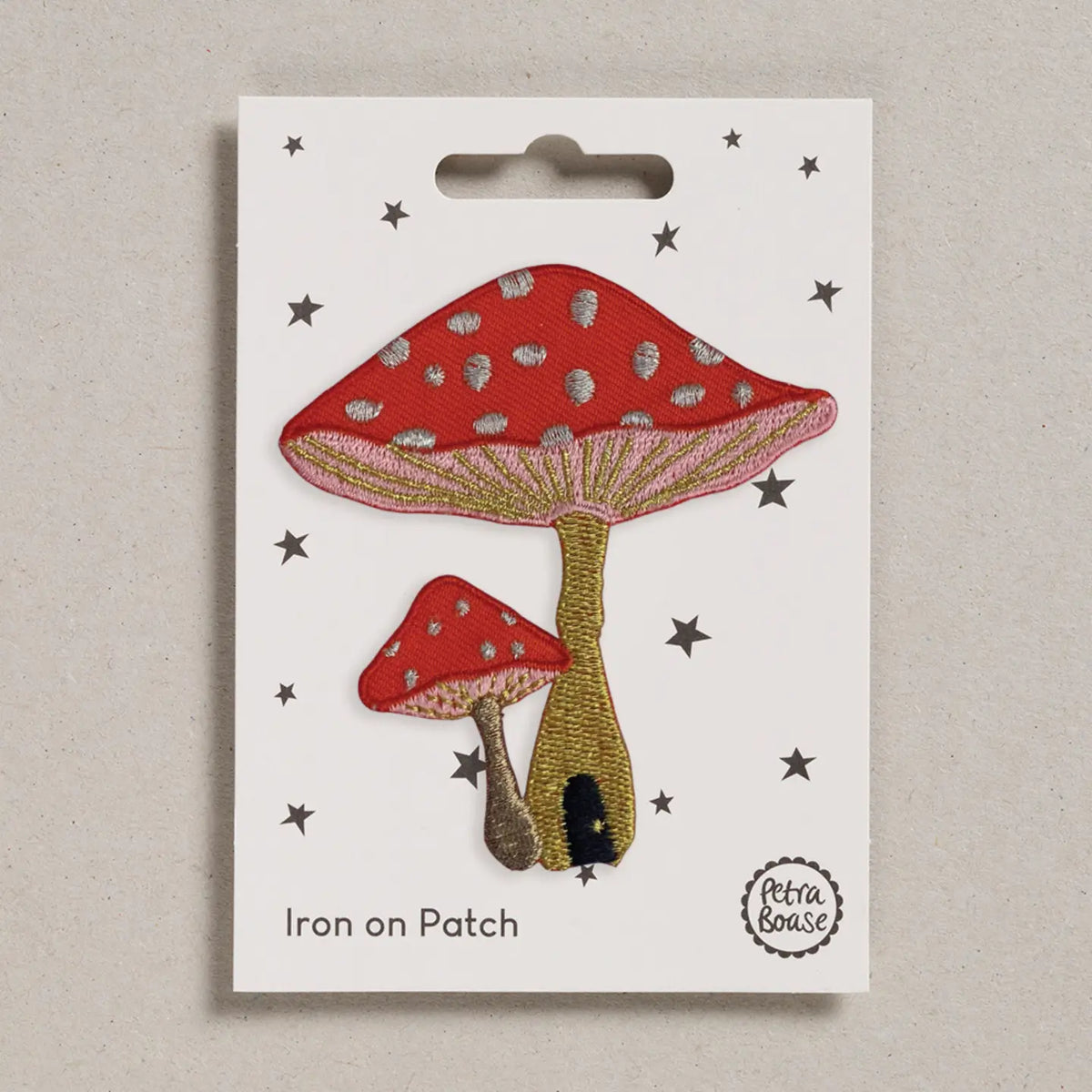 Toadstool Iron-On Embroidered Patch