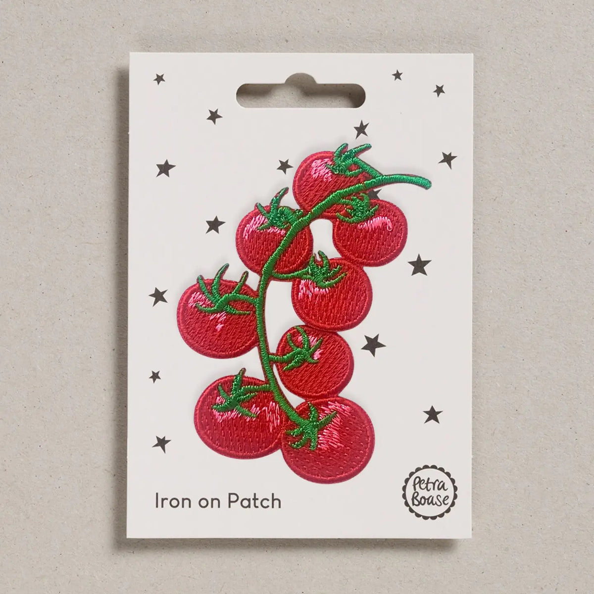 Tomato Iron-On Embroidered Patch