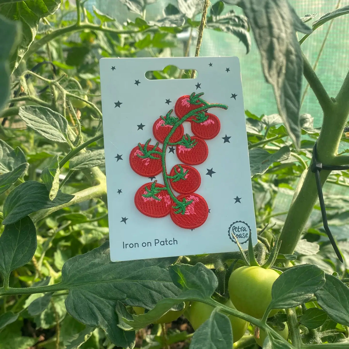 Tomato Iron-On Embroidered Patch