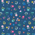 Blue Flower Grid