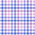 Blue to Lilac Big Gingham
