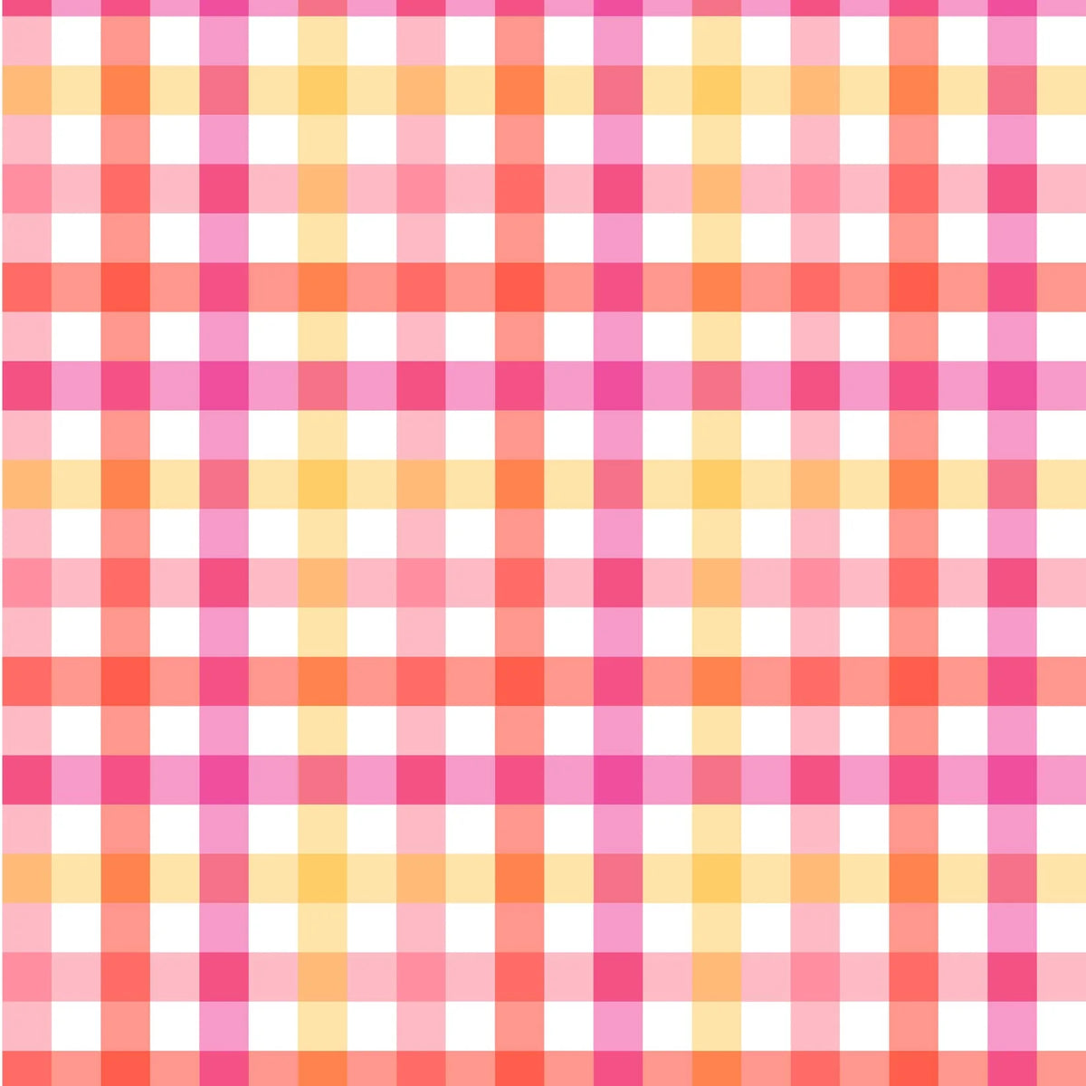 Pink to Red Big Gingham