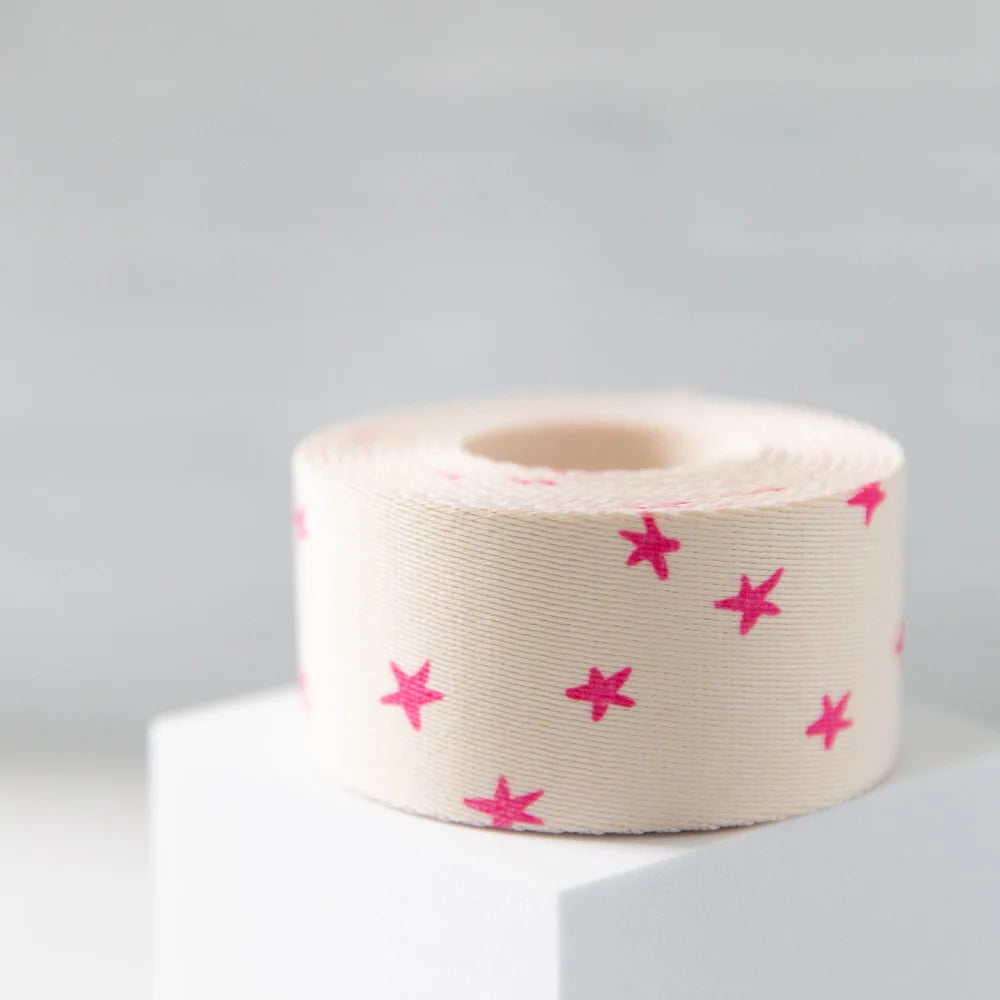 1.5" Starry Natural in Pink Webbing