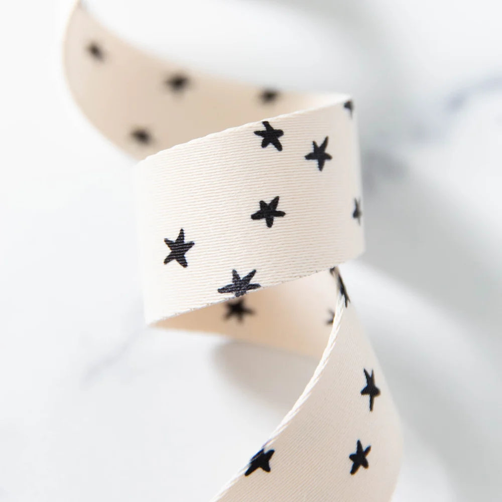 1.5" Starry Webbing Natural and Black