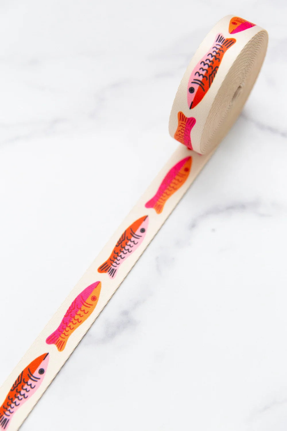 1" Sardines In Pink Webbing