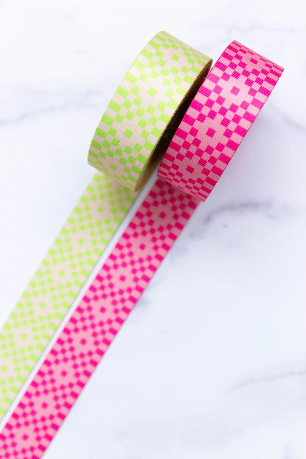 1.5" Bitmapped Neon Pink Webbing