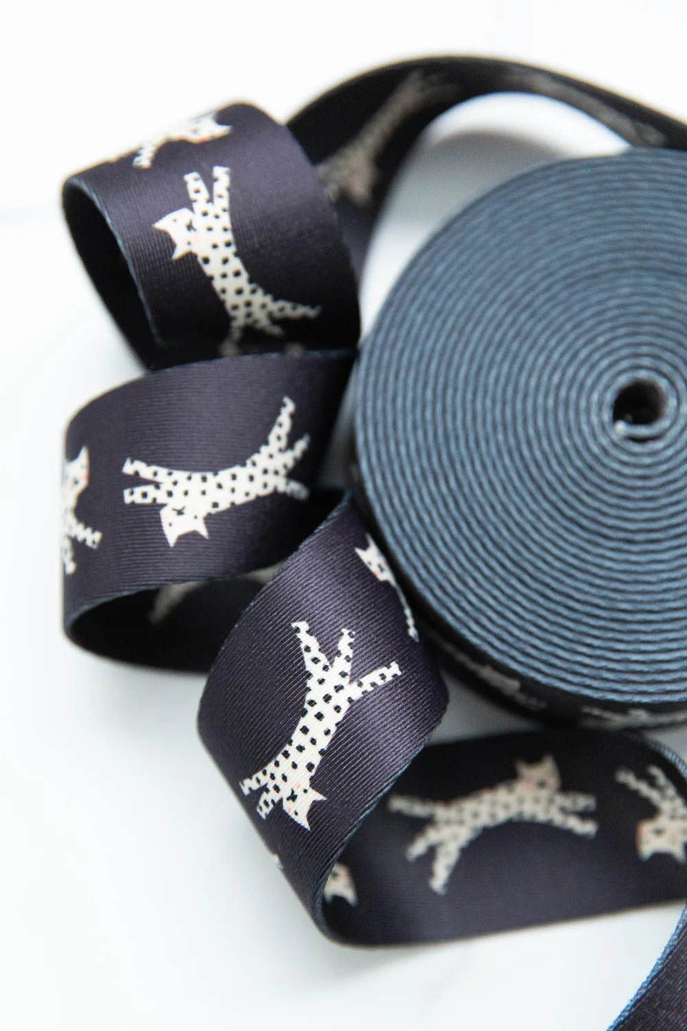 1.5" Snow Leopard Black Webbing