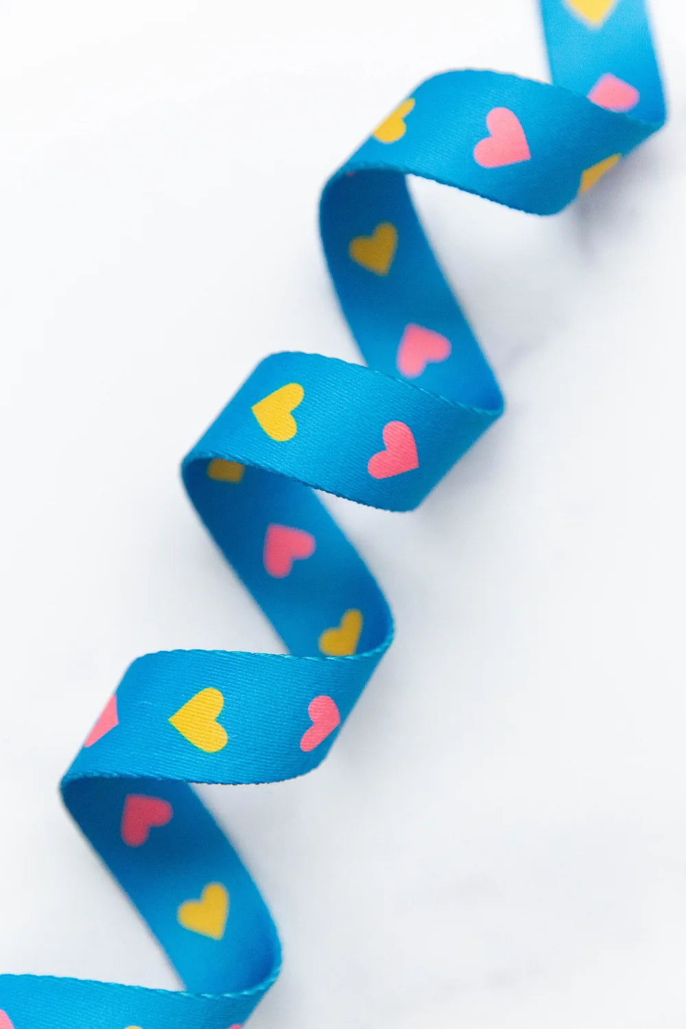1" Hearts in Bright Blue