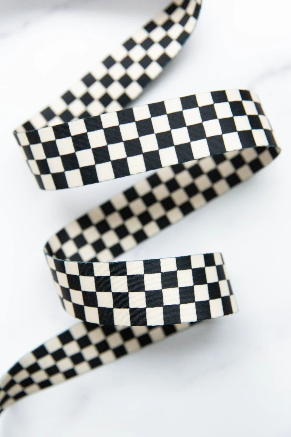 1.5" Checker in Black & Natural Webbing